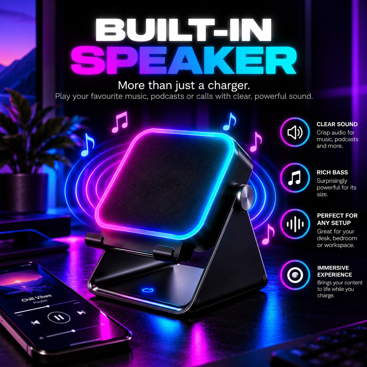 Lumo Induction Speaker and Charger
